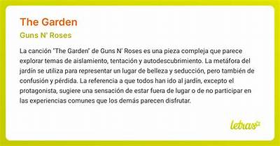 Meaning of the Garden by Guns N’ Roses