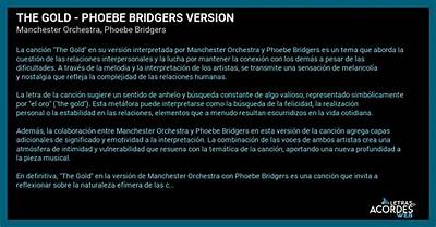 Meaning of the Gold (Phoebe Bridgers Version) by Phoebe Bridgers