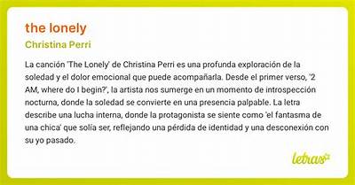 Meaning of ​The Lonely by Christina Perri