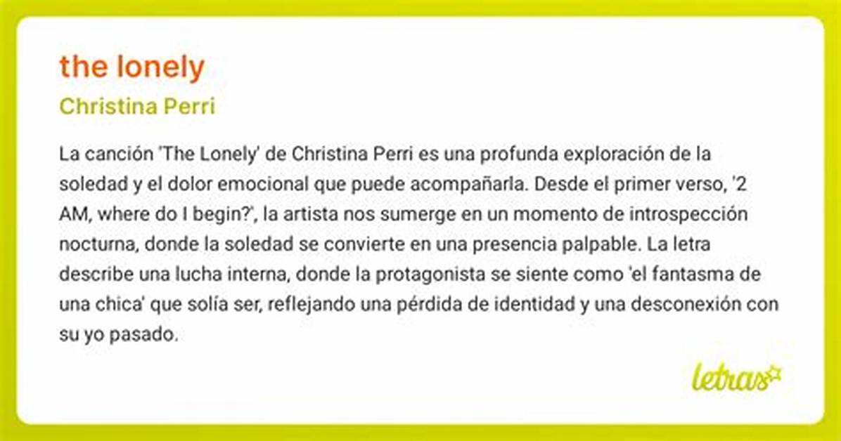 Meaning of the Lonely by Christina
