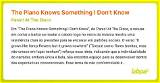 Meaning of the Piano Knows Something I Don’t Know by Panic! at the Disco