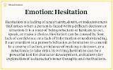 Meaning of Then Back to Your Hesitation