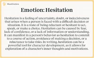Meaning of Then Back to Your Hesitation