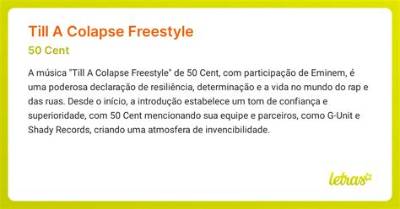 Meaning of ’Till I Collapse (Freestyle) by 50 Cent