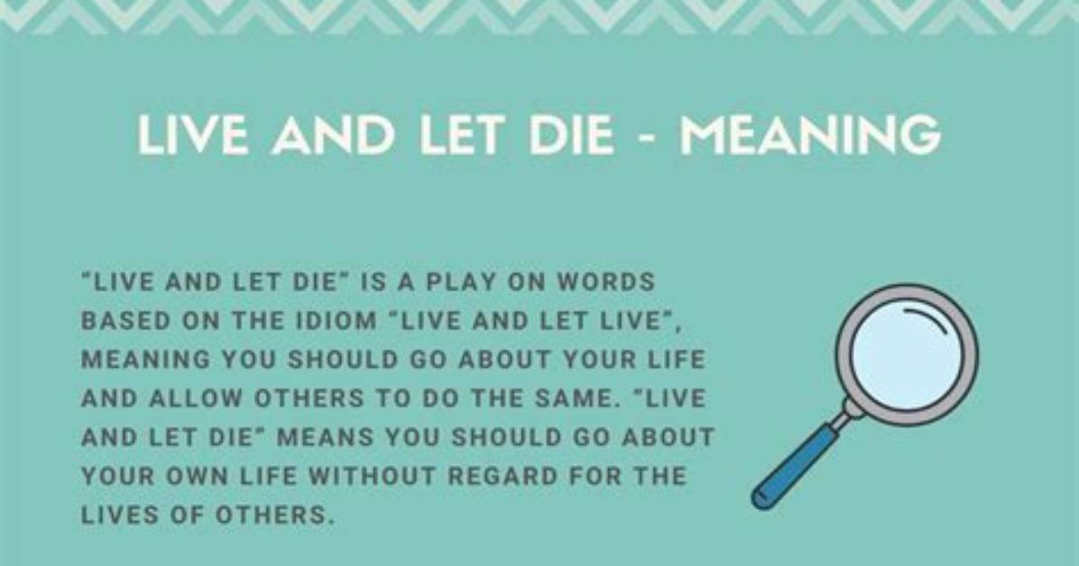 Meaning of to Live Is to Die By