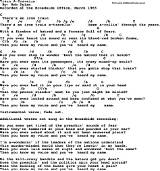 Meaning of Train a-Travelin by Bob Dylan