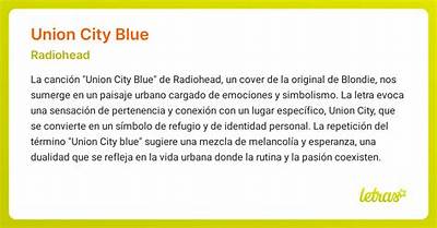 Meaning of Union City Blue by Radiohead