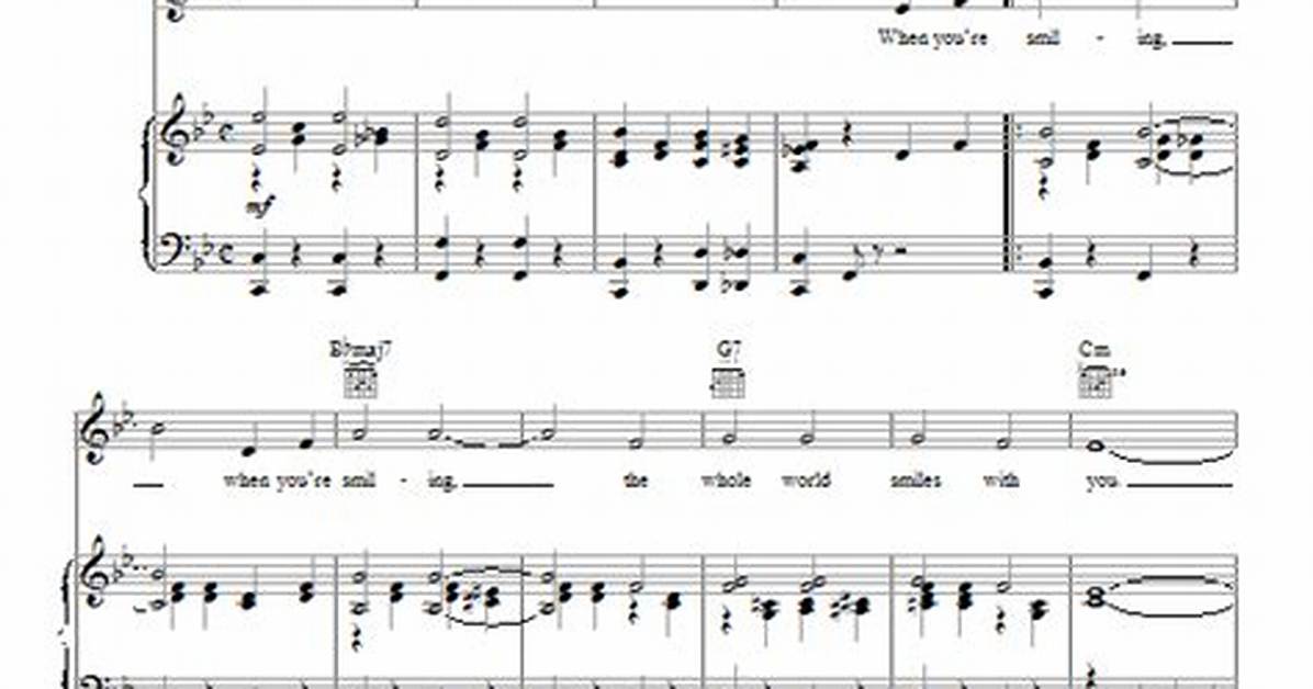 Meaning of When You’re Smiling (The Whole World Smiles with You) by Frank Sinatra