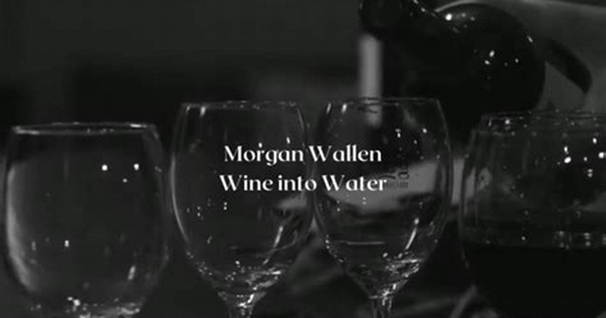 Meaning of Wine into Water by Morgan Wallen