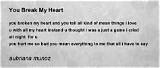 Meaning of You Break My Heart in the Blink of an Eye, Eye, Eye