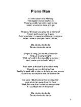 Meaning of Your Song / Piano Man / Lovely Day at Dinner by Elton John