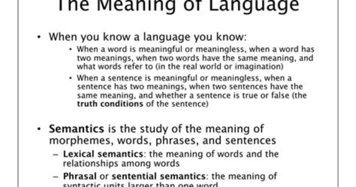 Meaning Of