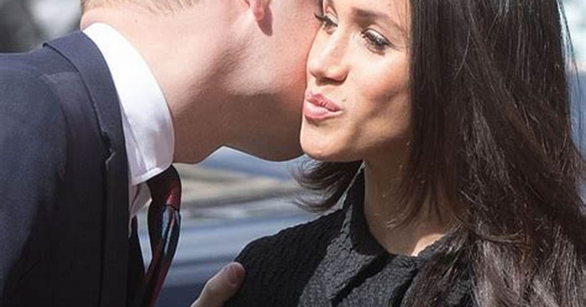 Meghan Markle Kisses Prince