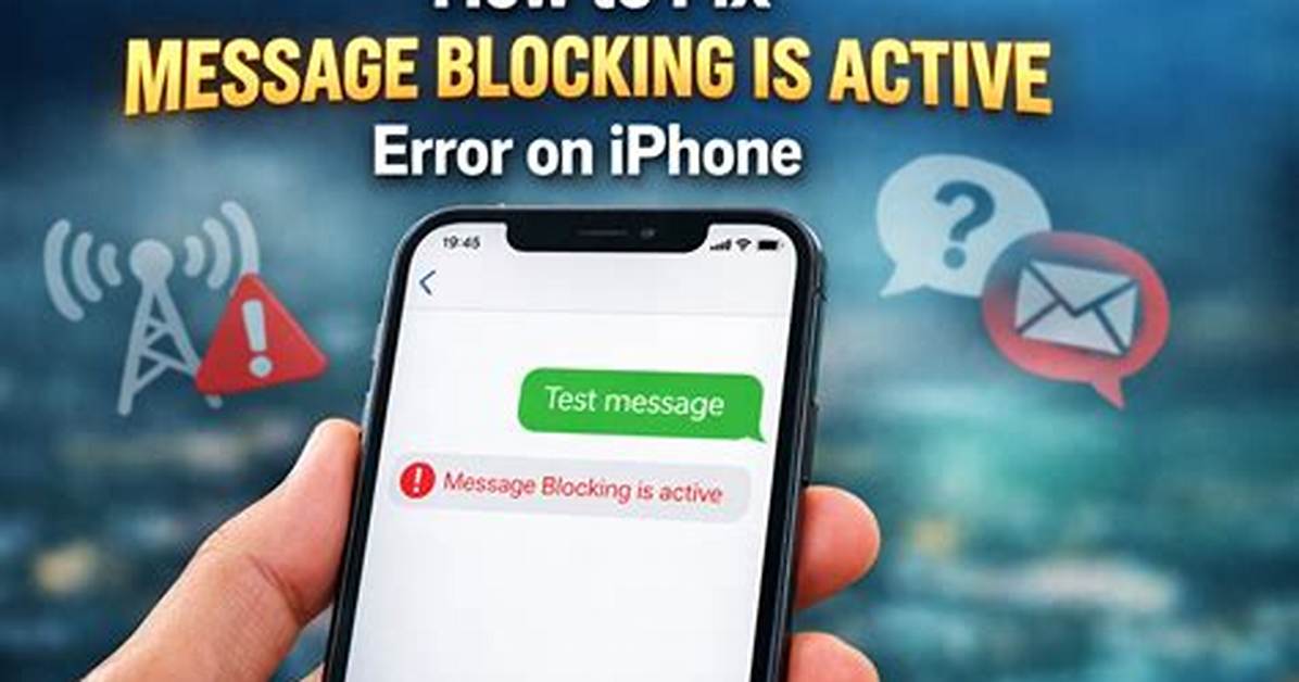 Message Block Is Active Iphone