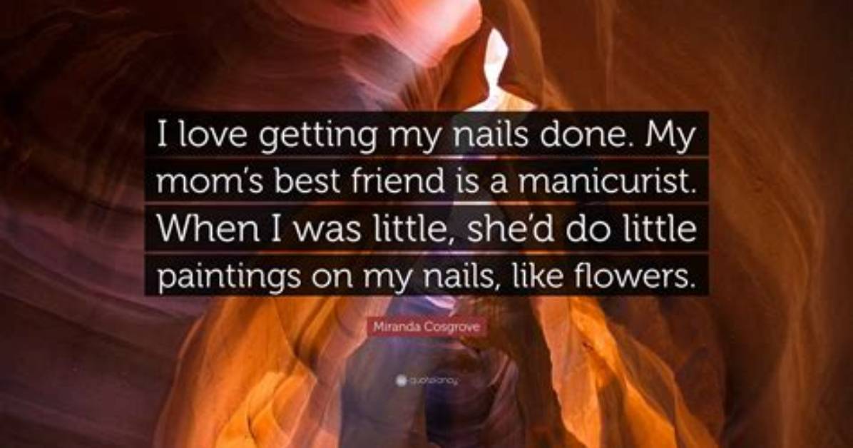 Miranda Cosgrove I Love Getting My Nails Done My Mom S Best Friend Is a Manicurist When I Was Little She D Do Little Paintings on My Nails Like