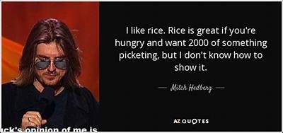 Mitch Hedberg: 'Rice Is Great If You're Really Hungry and Want to Eat Two Thousand of Something.'