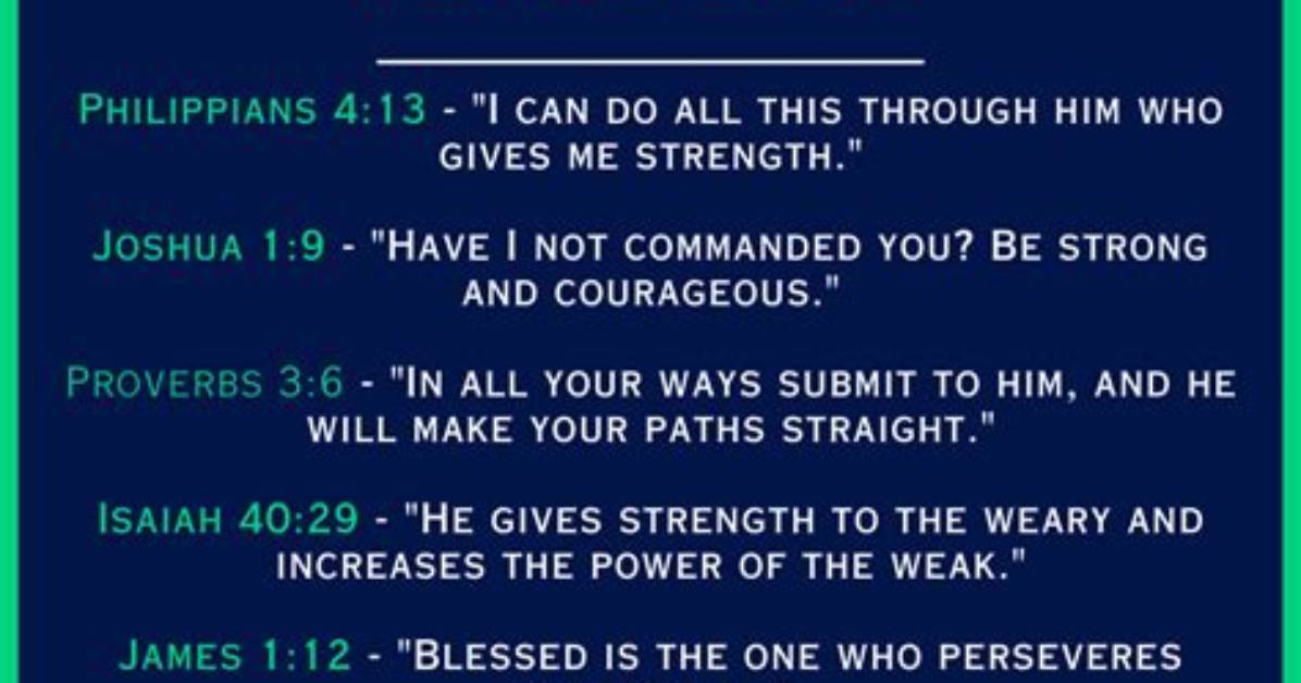 Motivational Verses from the Bible for Athletes