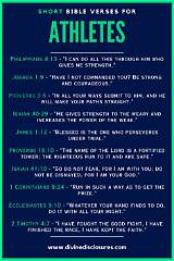 Motivational Verses from the Bible for Athletes