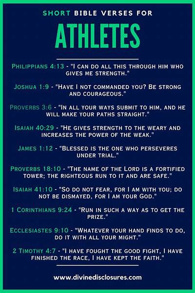 Motivational Verses from the Bible for Athletes