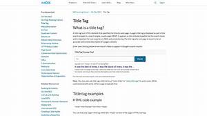 Moz Title Tag Preview: a Comprehensive Guide to Optimizing Your Seo Titles
