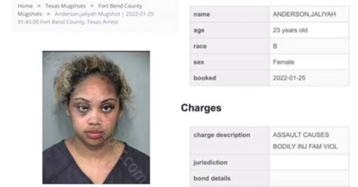 Mugshot Is Jaliyahma in Jail Funnymike Girlfriend Arrested in Texas For