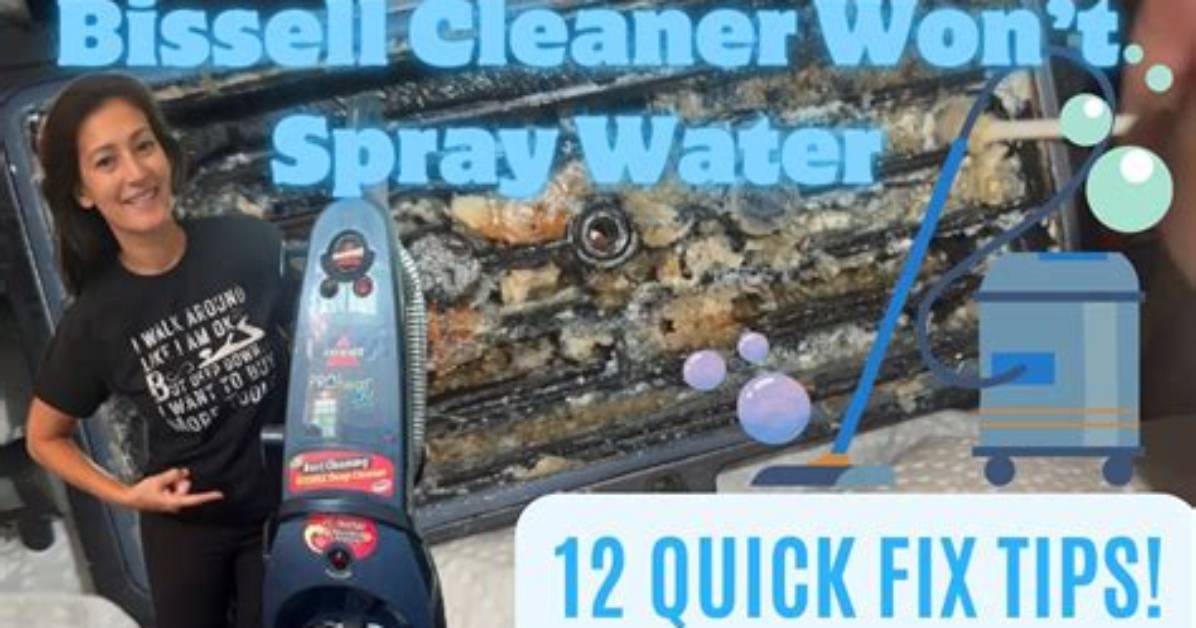 My Bissel Powersteamer Won't Spray