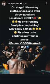 “My Family Isn’t Complaining” Peter Okoye Reacts to Backlash for Passionately Kissing a Female Fan