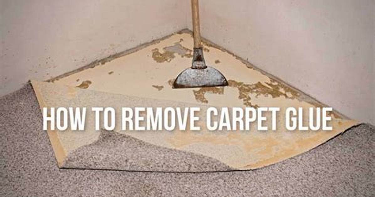 Natural Solution for Carpet Glue Removal