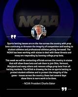 Ncaa Aiming to Ban College Sports Prop Bets Nationwide