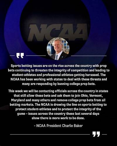Ncaa Aiming to Ban College Sports Prop Bets Nationwide