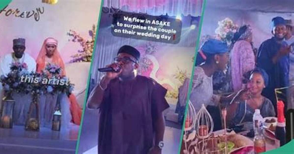 Nigerian Bride Who Thought Asake Came to Her Wedding Finds out It Was a Prank Video