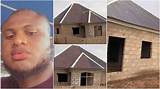 Nigerian Man Builds Bungalow, Roofs It with over N1M, Many Praise His Portable Home