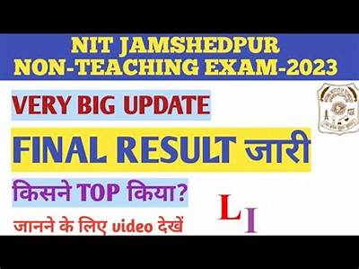 Nit Jamshedpur Exam Result 2022 - 2023 |Result Date