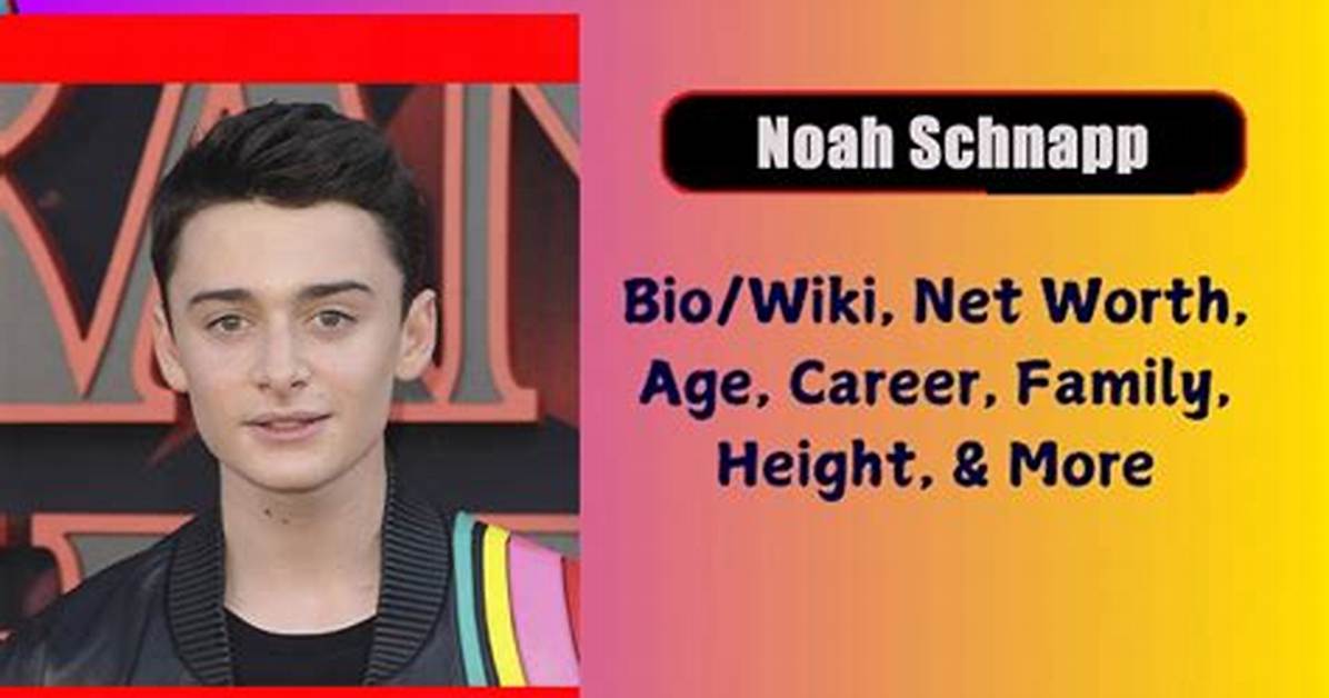 Noah Schnapp Height Weight Net Worth Age Birthday Wikipedia Who