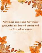 November Quotes Short