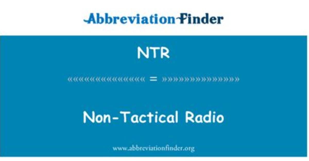 Ntr Acronym: Understanding Its Meaning, Usage, and Impact