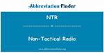 Ntr Acronym: Understanding Its Meaning, Usage, and Impact