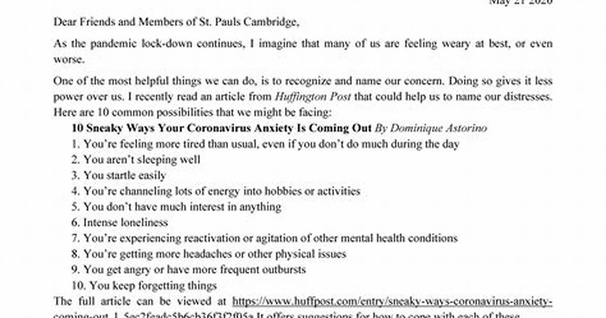 On a Pastoral Letter?