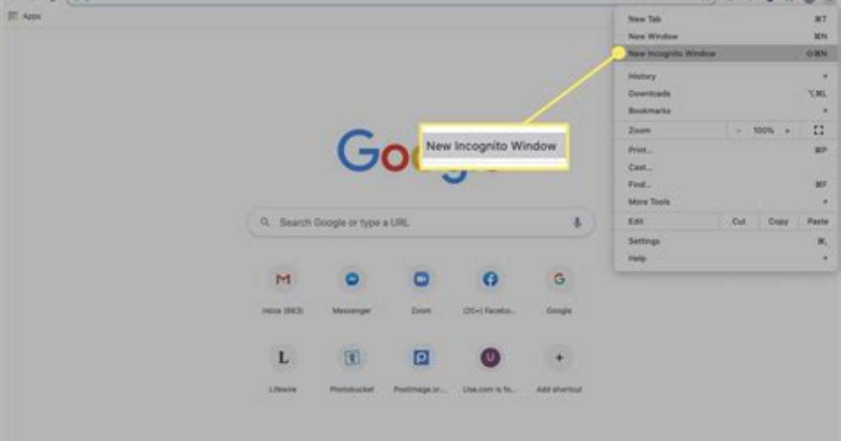 On New Incognito Window?
