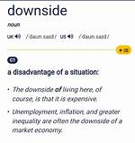 On the Downside Meaning?