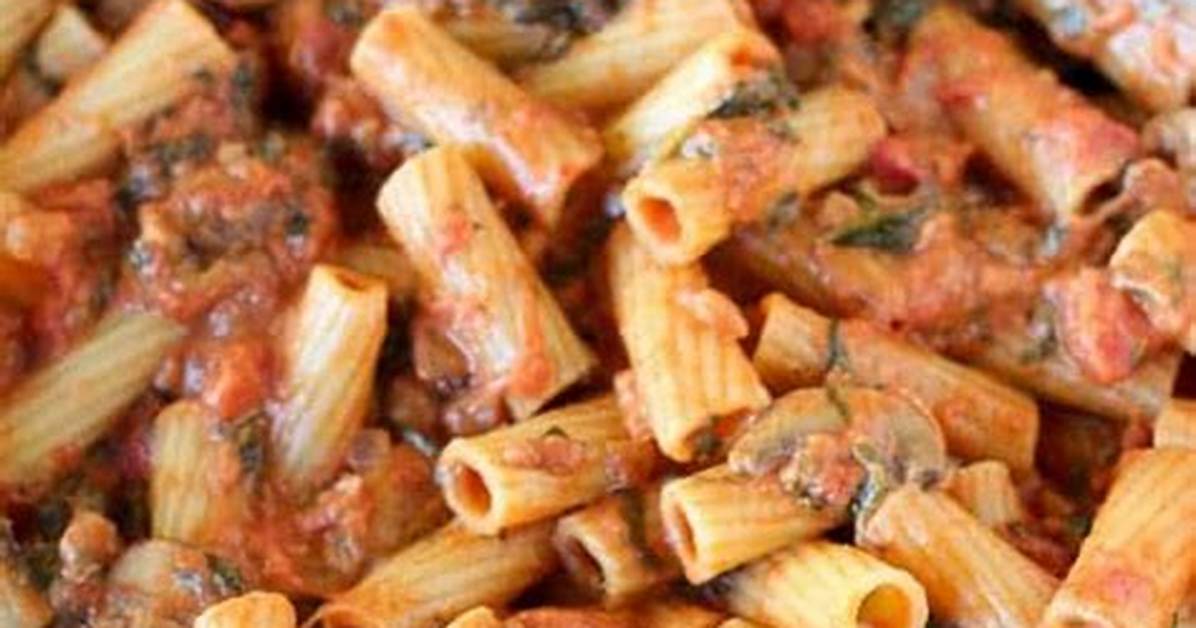Pasta with Mushrooms - Celebrating Sweets