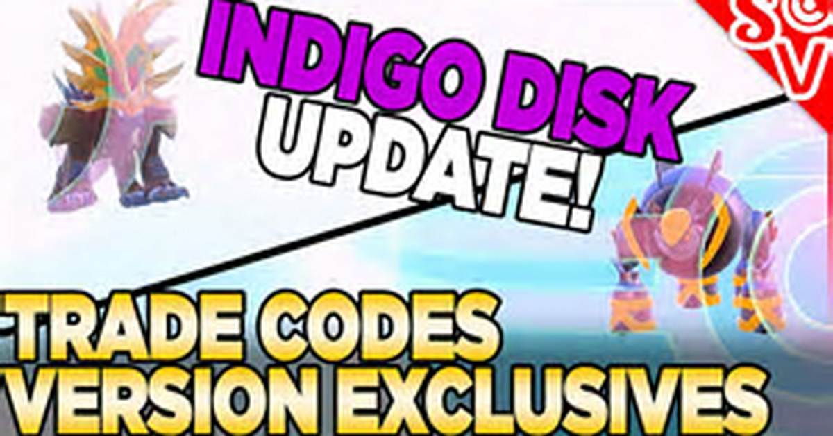Pokemon Scarlet Violet Indigo Disk Trade Codes And