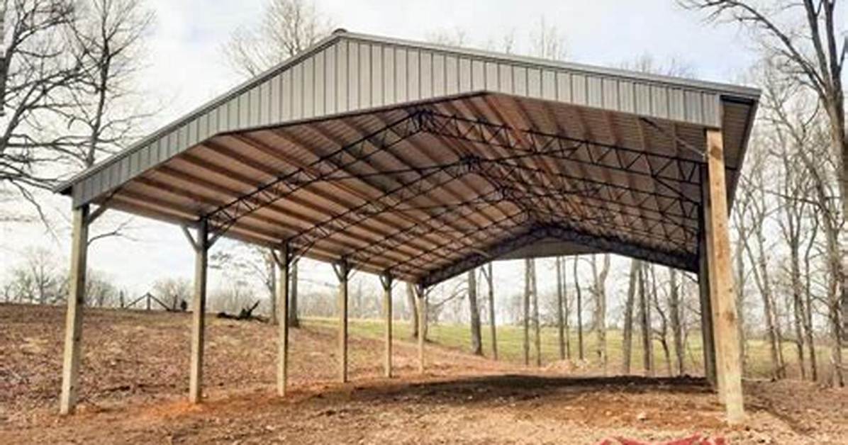 Pole Barn Flat Roof