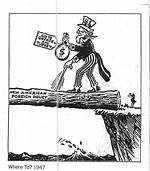 Political Cartoon 1947 Who Are the Figures in the Cartoon