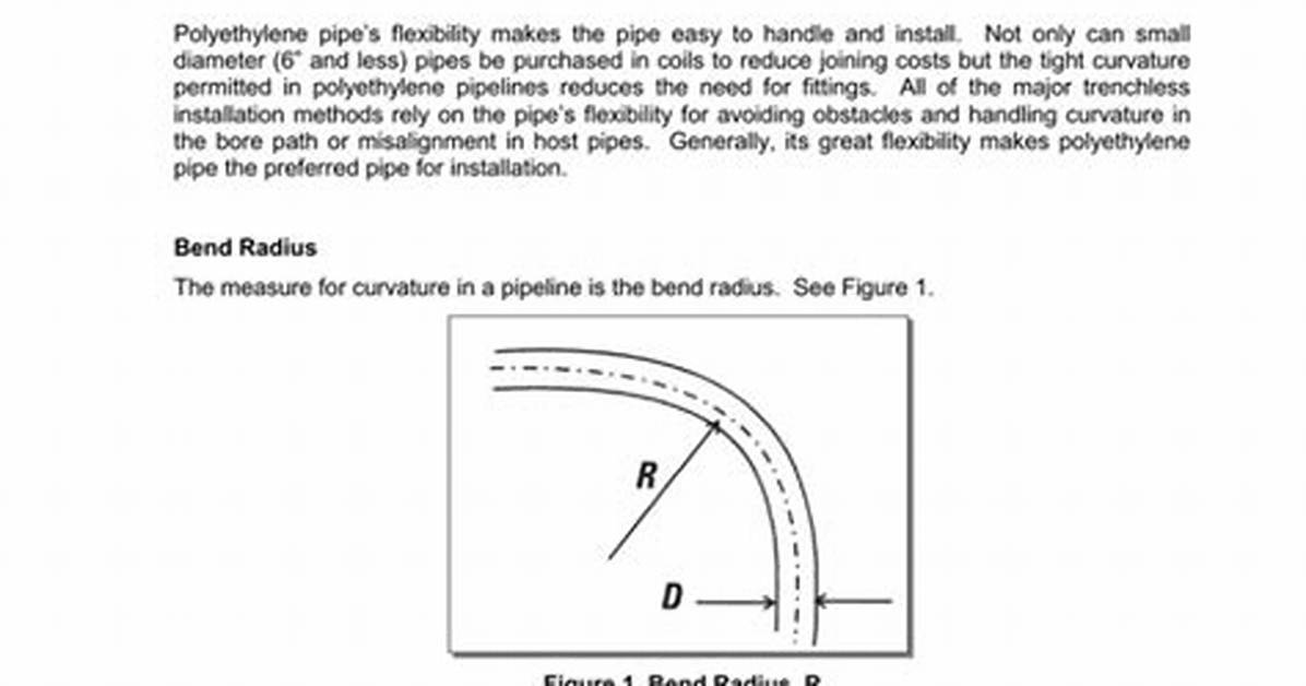 Polyethylene Pipe Bending