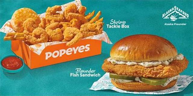 Popeyes Brings Back Flounder Fish Sandwich and Shrimp Tackle Box for a Limited Time