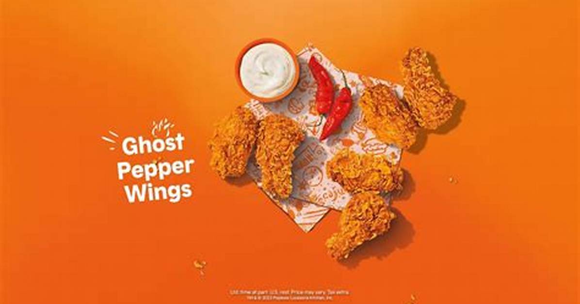 Popeyes Brings Back Ghost Pepper Wings Blueberry Lemon Pie and More to Its