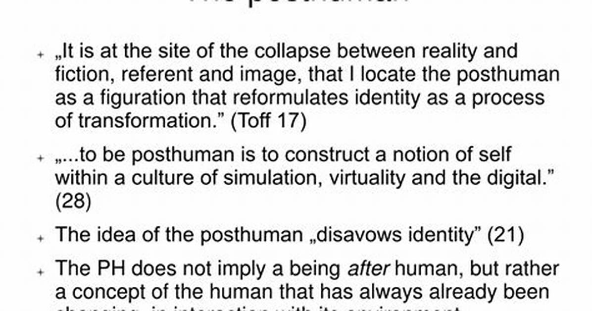 Posthuman