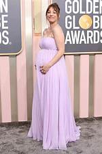 Pregnant Celebs Wore the Best 2023 Golden Globes Gowns