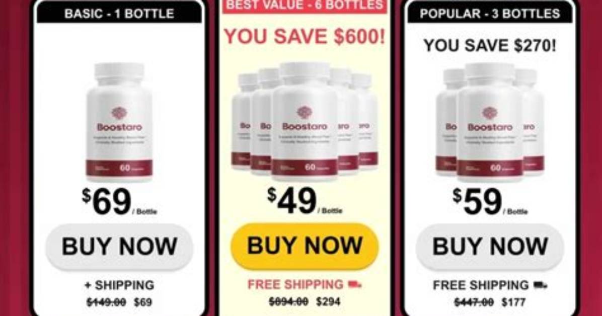 Price Comparison for Boostaro